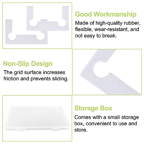 UFURMATE Dichtung Ersatz Kit für Scharniere, 28PCS Transparent Anti-Rutsch-Dichtung, Kunststoff, Gebürstet, Einzigartiges Design