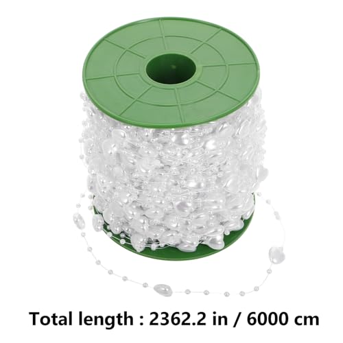 Guirlande de perles cœur blanc chaîne décorative mariage fête bouquet - 3
