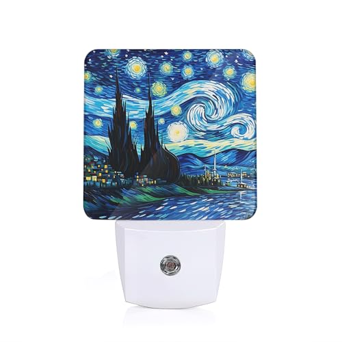 Van Gogh Starry Night Night Lights Plug into Wall Decorative