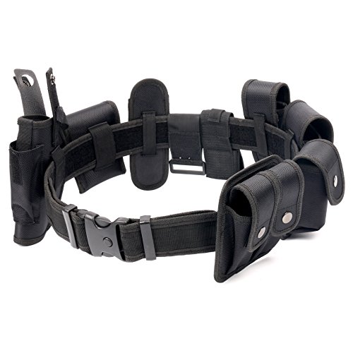 Yaekoo Black Law Enforcement Modular Equipment System Police Security Military Tactical Duty Utility Belt #TOP3