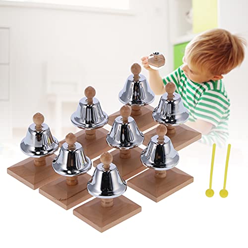 8 Stks Hand Bells Set, 8 Note Handbells Aluminium Percussie Muzikale Party Instrument voor Kinderen - Image 7