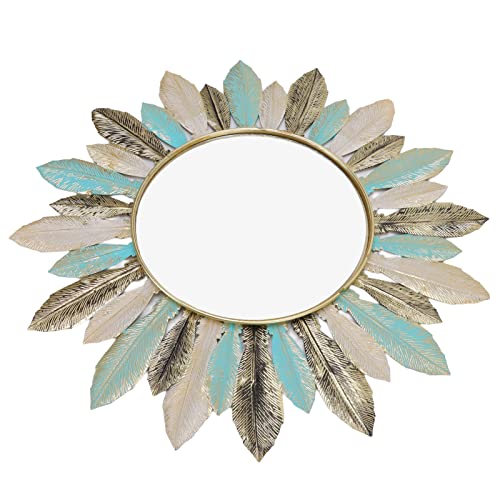 Art mural en fer plume de 41cm au design sculptural haut de gamme pour bureau