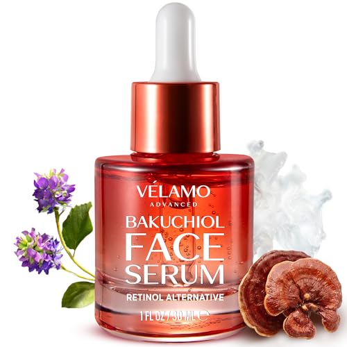 Bakuchiol Retinol Alternative Serum for Face: Rejuvenation Anti Aging Reduces Wrinkles Fine Lines Face Moisturizer Smooths Skin – Pregnancy Safe Cruelty Free Vegan Fragrance Free Paraben Free 30mL