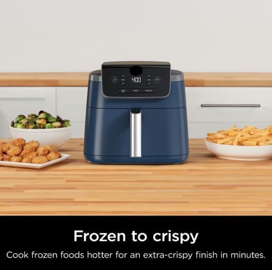 Miniatura 6 de Ninja Air Fryer Pro Freidora de aire de 5 cuartos de galón, funcionalidad 3 en 1, antiadherente, tecnología Air Crisp de 400  F, color azul marino