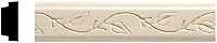 OrnamentalDecorativeMillwork 1425-4WHW Vine Embossed Unfinished White Hardwood Trim Moulding - 4ft Chair Rail Picture Frame