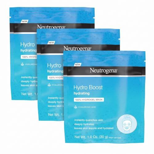 Neutrogena Hydro Boost Hydrating Hydrogel Mask, 1 Oz (Pack of 3)