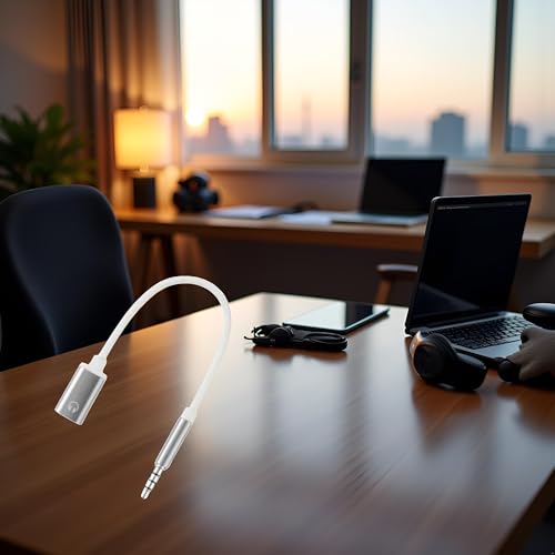 Cable adaptador macho USB-C a hembra Jack 3.5mm miniatura 4