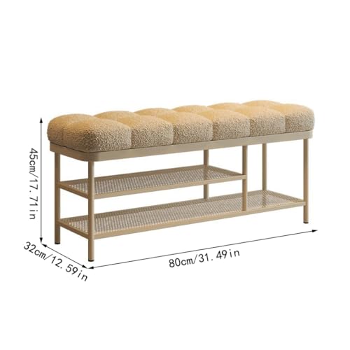 Banc de porte d'entrée de la maison au design scandinave épuré et finitions soignées
