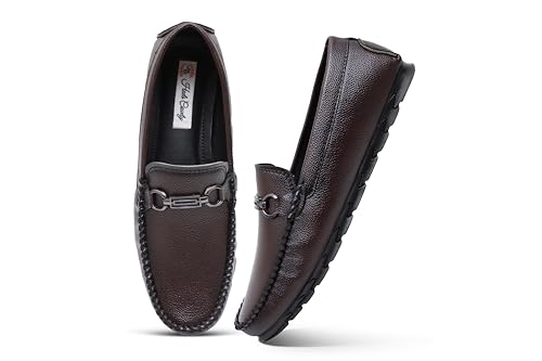 Image of Heels County Faux Leather Loafers Shoes for Men