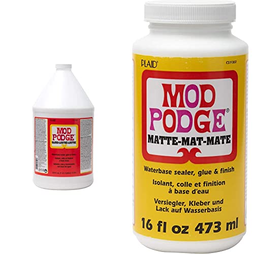 Mod Podge Sealer and Finish, Gloss & Matte (1 gal) & 16 oz