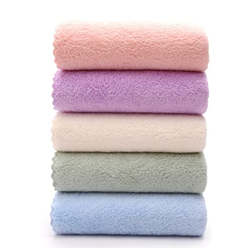 MUSISALY 10個入り メイク落としタオル マイクロファイバー製 洗顔用クロス 顔用クレンジング 女性用ソフトフェイスタオル カラー 軽量 コンパクト 洗濯機洗い可 旅行にも