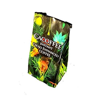 CACOFFEE Instant Chocolate Coffee Hot Cold Drink Mix | 7 OZ Coffee Cacao Dark Chocolate