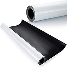 Flexible Magnet Strip with White Vinyl Coating, 1/32" Thick, 1" Height...