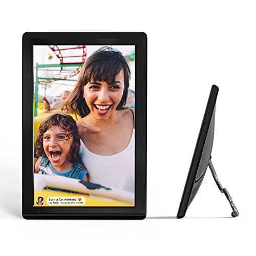 10,1-Calowa Cyfrowa Ramka Na Zdjęcia Z Wi-Fi, Wyposażona W Ekran Dotykowy Ips, Wyświetlacz O Wysokiej Rozdzielczości 800X1280, 16 Gb Pamięci I Możliwość Montażu Na Ś