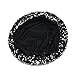 IHAUIUE Sequin Glitter Berets Hats Womens Bling French Hat Fashion Sparkly Artist Caps for Party Club Dance Disco Silver