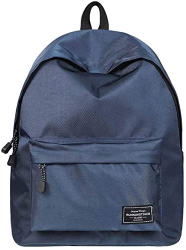 Gdtime Mochila Escolar Mochilas para Estudiantes de Secundaria y Superior, Mochilas Grandes y livianas Se Ajustan a Estudiantes Adolescentes Unisex Que viajan y Van a la Escuela (Azul)