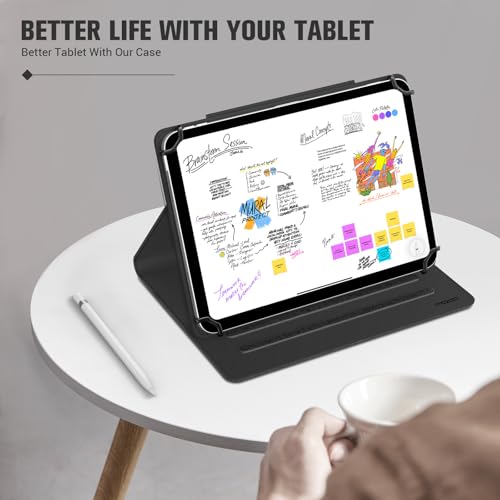 Housse pour tablette android 10.1 pouces universelle 360 rotative avec support multi-angle - 7