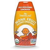 SweetLeaf Lemonade Liquid Monk Fruit - Monk Fruit Liquid Sweetener Drops, Organic Monk Fruit Extract, Zero Calorie Sweetener, Sugar Free, Keto Friendly, Erythritol Free - 1.7 Fl Oz
