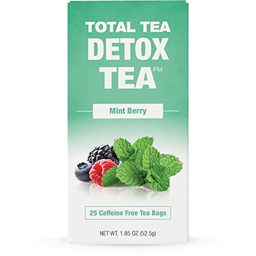 TotalTea Caffeine Free Detox Tea, Slimming Tea with Chamomile, Ginger root tea, and Hibiscus for Colon Cleanse and Weight L0SS â Natural Citrus Cinnamon Herbal Tea for Digestive Health (25 Bags)