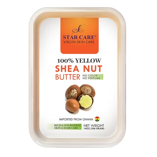 STAR CARE 100% Yellow Shea Nut Butter Rich & Nourishing 14oz