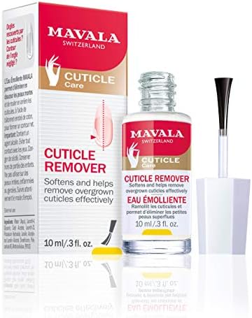 Mavala Cuticle Remover, Gentle Formula to Shape Nail Contour, Soften & Remove Overgrown or Damaged Cuticles, Easy Application, Made in Switzerland, Natural Ingredients, Vegan, Cruetly-Free, 10 ml