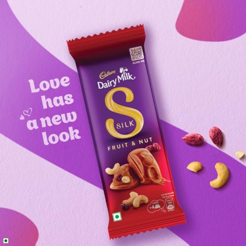 Image of Cadbury Dairy Milk Silk Fruit & Nut Chocolate Bar,55 g (Pack of 6)