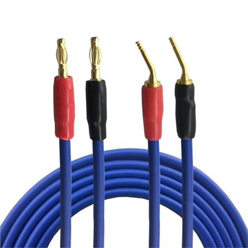 Câble banane fil ouvert résout faux contacts audio blanc 3m
