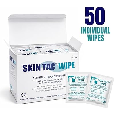 Skin-TacTM Adhesive Barrier Wipes 50 count