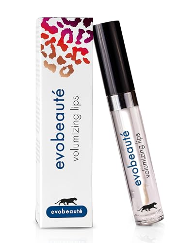EVOBEAUTÉ evolips Volumizing Lips "classic" trasparente 5 ml I Fluido per labbra con effetto volume I Gloss idratante per la cura delle labbra