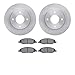 Dynamic Friction Company Front Brake Rotors with 5000 Advanced Brake Pads 6502-67411