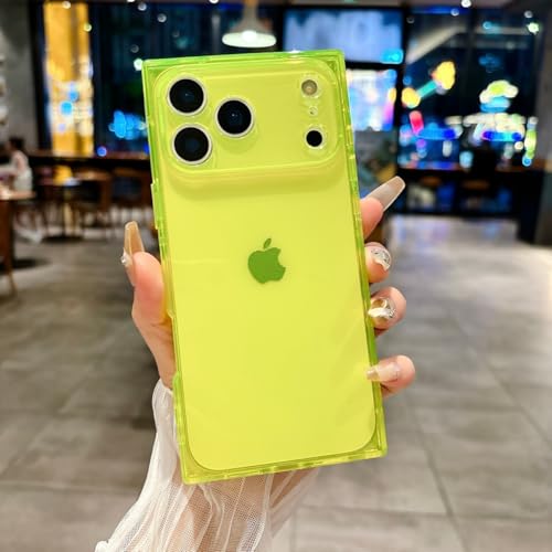 Coque glaçon iPhone 17 Pro jaune accessoire mode transparent