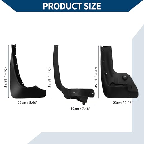 Image of Mud Flaps Splash Guards W /Mount Accessories for BMW 5 Series GT 2012-2015 Front and Rear Mud Guards 1 Set