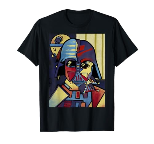 T-shirt Darth Vader Star Wars imprimé casque cubisme Picasso pour homme
