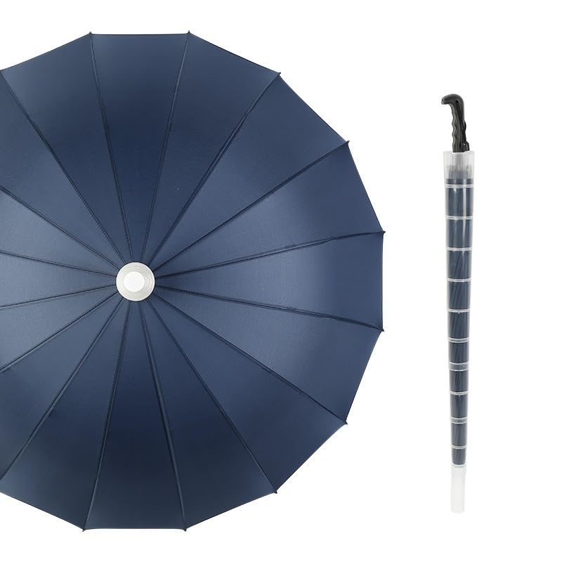 Parapluie grand 16 os avec poignée longue droite pour voyage