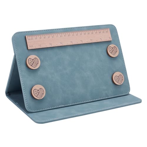 HOBBIESAY Folding Knitting Pattern Holder, Cadet Blue