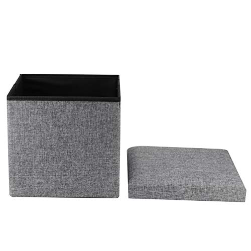 Pouf de rangement pliable L pour couettes et vêtements - 5