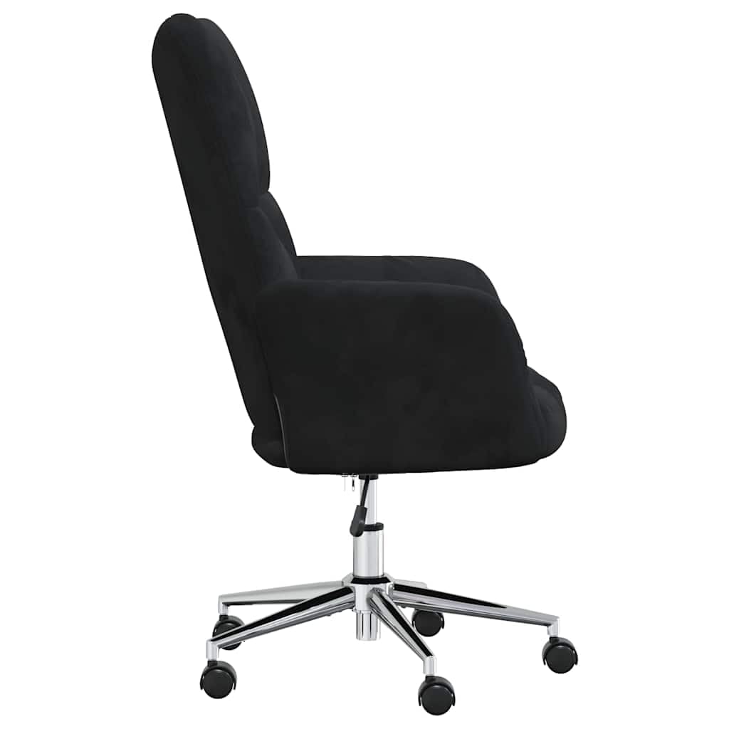 vidaXL Relaxsessel mit Rollen Drehbar Höhenverstellbar Fernsehsessel Polstersessel Polsterstuhl Relaxstuhl Sessel Ohrensessel Wohnzimmer Schwarz Samt