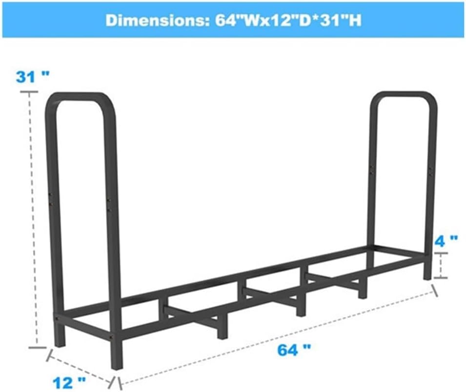 Fire Wood Holder Indoors Firewood Rack Heavy Duty Firewood Stacker Stand for Fireplaces Outdoor Indoor Wood Storage Organization Firewood Storage Rack