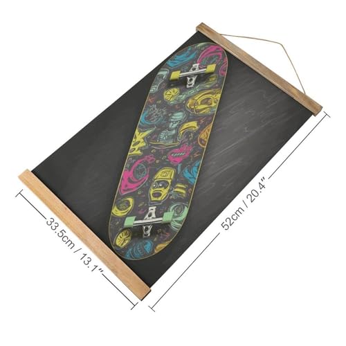 Graffiti en monopatín FekiLoot para decorar tu salón con arte urbano vintage 2