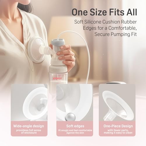 Image of Pigeon Magical Fit Electric Breast Pump | Rechargeable Battery | Quiet Motor, Digital Touch Screen, 4 Stage and 10 Level Suction, BPA and BPS Free | Digital Touch Screen