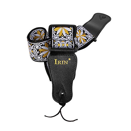 KOCAN GS-02 Sangles de guitare réglables pour broderie pour accessoires guitares électriques acoustiques, jaune,sangle de guitare acoustique - Les Beatles, Paul McCartney, John Lennon, RIngo Starr, George Harrison KOCAN GS-02 Sangles de guitare réglables pour broderie pour accessoires guitares électriques acoustiques, jaune,sangle de guitare acoustique – Image 6