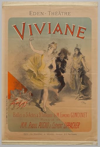 Impression d'art Viviane Jules Chéret : toile haute définition 60x90
