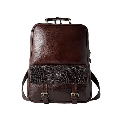 Bonahide Leather 15.6" Backpack Burgundy