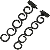 2Pcs Black Hair Braiding Tool,Fashion Hair Styling Clip,DIY Styling Ponytail,Braid Tool for Hair Women,DIY French Hair Braiding for Women Girls,Hair Care,Accessories,Bun and Crown Shapers
