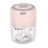 [Luvian]2025年新型モデル コードレス電動チョッパー みじん切り器 250ML大容量チョッパー 離乳食/ベビーフード作成可能 3枚ステンレス刃 ワンボタン操作 過熱保護機能 水洗い簡単 USB充電式 家庭用 時短調理革命 ベビーフード/バー業務/家庭用万能キット