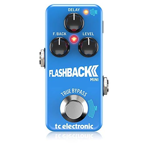 TC Electronic FLASHBACK 2 MINI DELAY Legendary Ultra-Compact Delay Pedal with MASH Footswitch and New Tape and Analog Algorithms