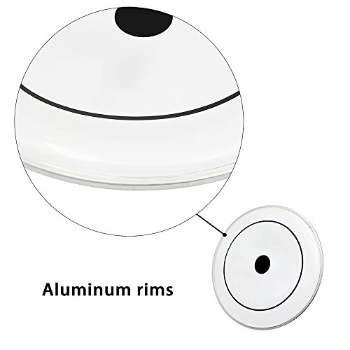 image for Kuyal Clear 5-Piece Drum Heads with Dot Pack Includes 12, 13, 14, 16 &