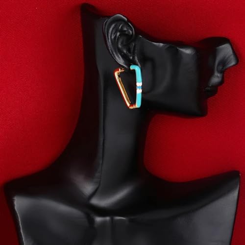 Boucles d'oreilles Triangle géométriques petit cerceau design fin