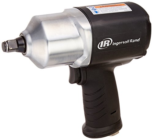 Ingersoll Rand Edge Series EB2125X 1/2" Composite Air Impact Wrench, 690 ft lbs Max Reverse Torque, Lightweight, One Hand Forward/Reverse Switch, Black Silver by Ingersoll-Rand - Used condition - CA$170.26
