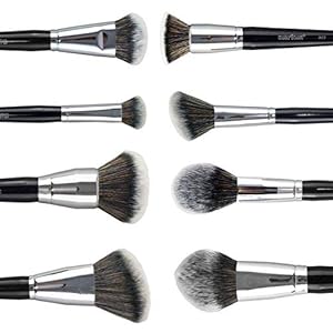 Kit Profissional Com 8 Pincéis Faciais Linha Max Macrilan - 12 41MBRN2I4RL. SS300